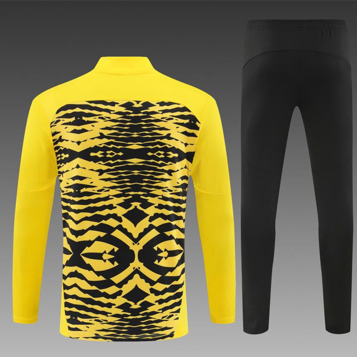 24/25 Borussia Dortmund Yellow/Black  Half Zipper Jacket+Long Pants