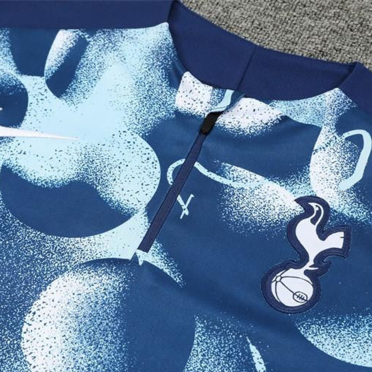 24/25 Tottenham Hotspur Blue Camouflage Half Zipper Jacket+Long Pants