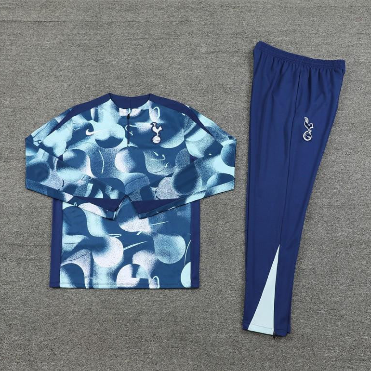 24/25 Tottenham Hotspur Blue Camouflage Half Zipper Jacket+Long Pants