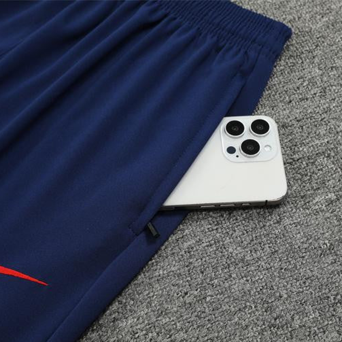 24/25 PSG White Camouflage Navy Half Zipper Jacket+Long Pants