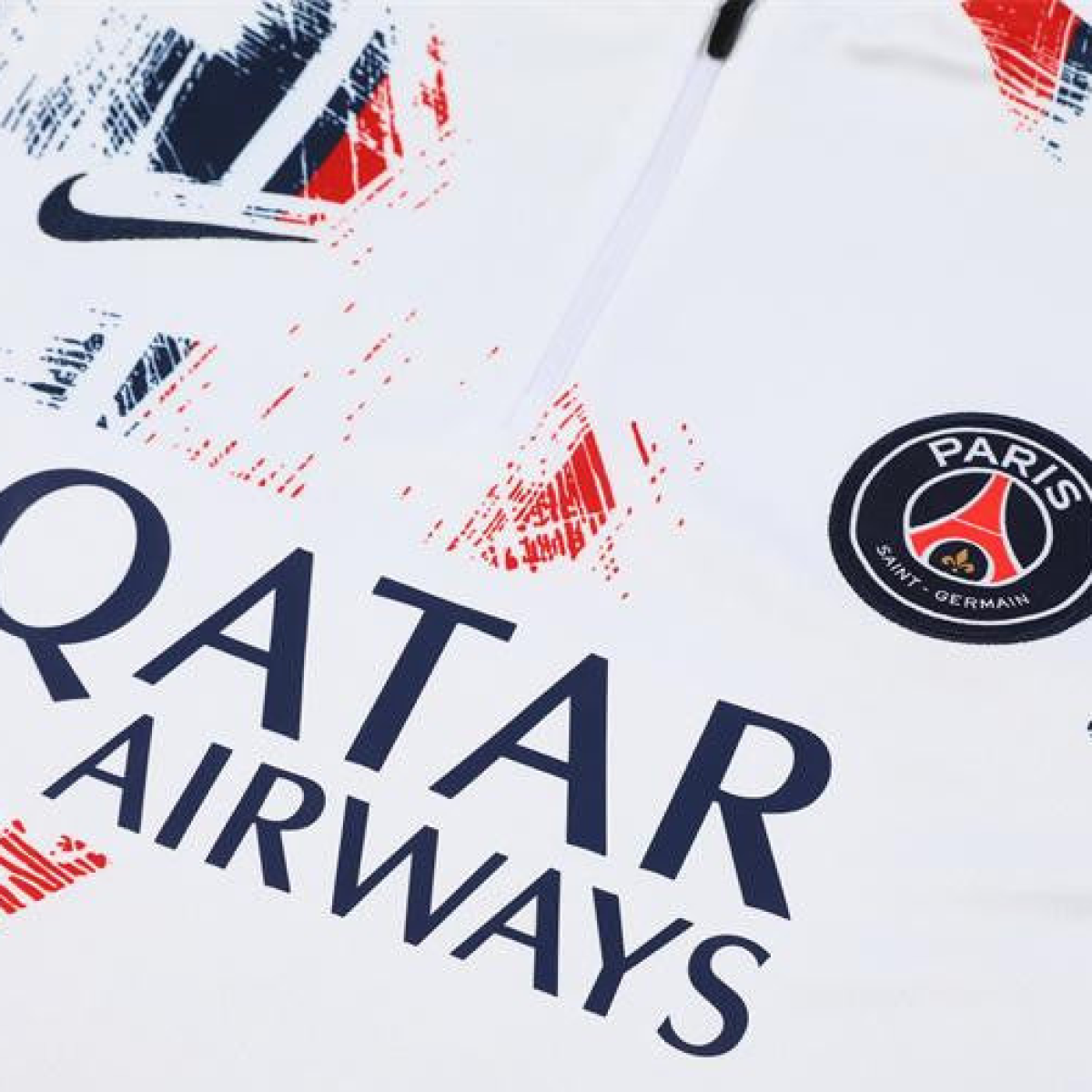 24/25 PSG White Camouflage Navy Half Zipper Jacket+Long Pants