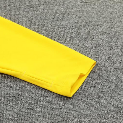 24/25 Borussia Dortmund Yellow Half Zipper Jacket+Long Pants