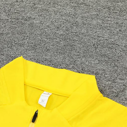24/25 Borussia Dortmund Yellow Half Zipper Jacket+Long Pants