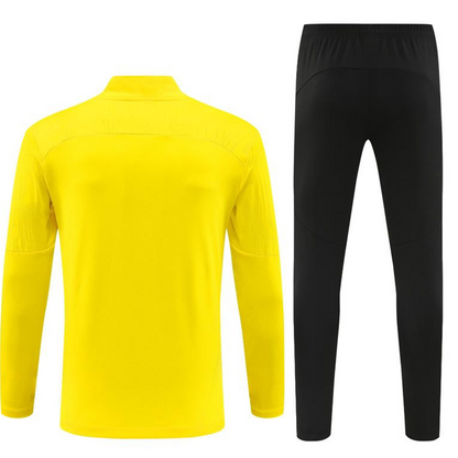24/25 Borussia Dortmund Yellow Half Zipper Jacket+Long Pants