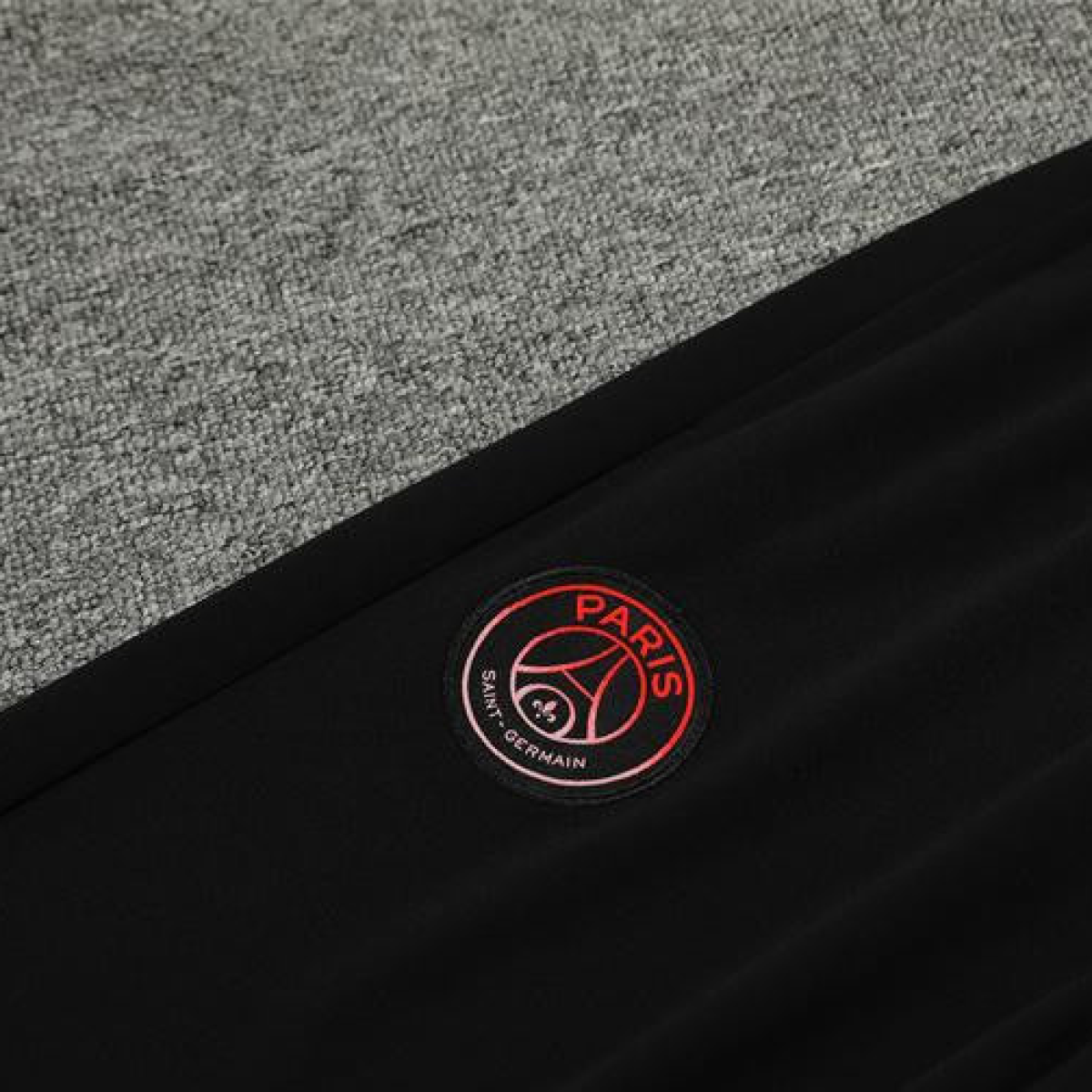 24/25 PSG Jordan Black Steel Seal Half Zipper Jacket+Long Pants