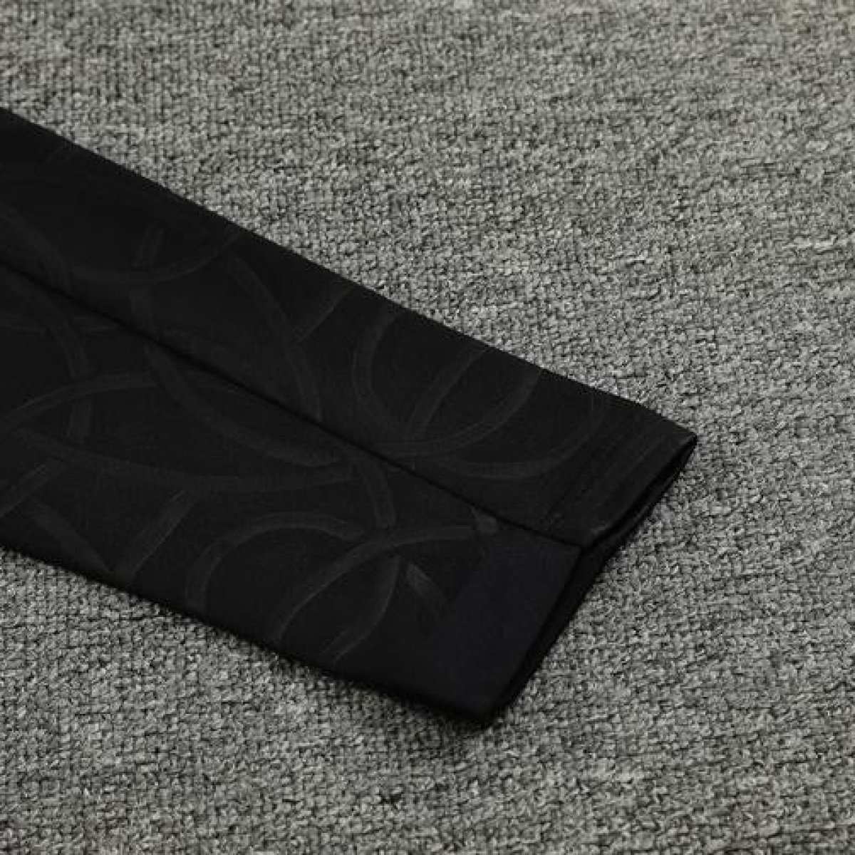 24/25 PSG Jordan Black Steel Seal Half Zipper Jacket+Long Pants