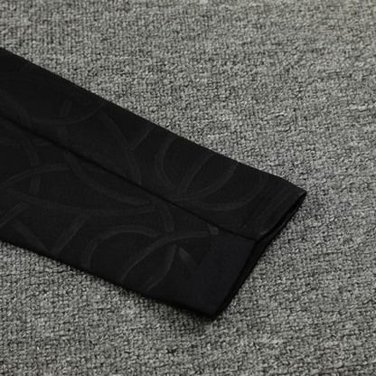 24/25 PSG Jordan Black Steel Seal Half Zipper Jacket+Long Pants