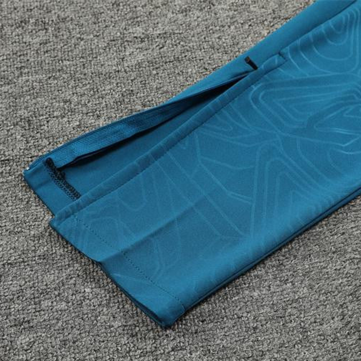 24/25 Olympique Marseille Blue Camouflage Half Zipper Jacket+Long Pants