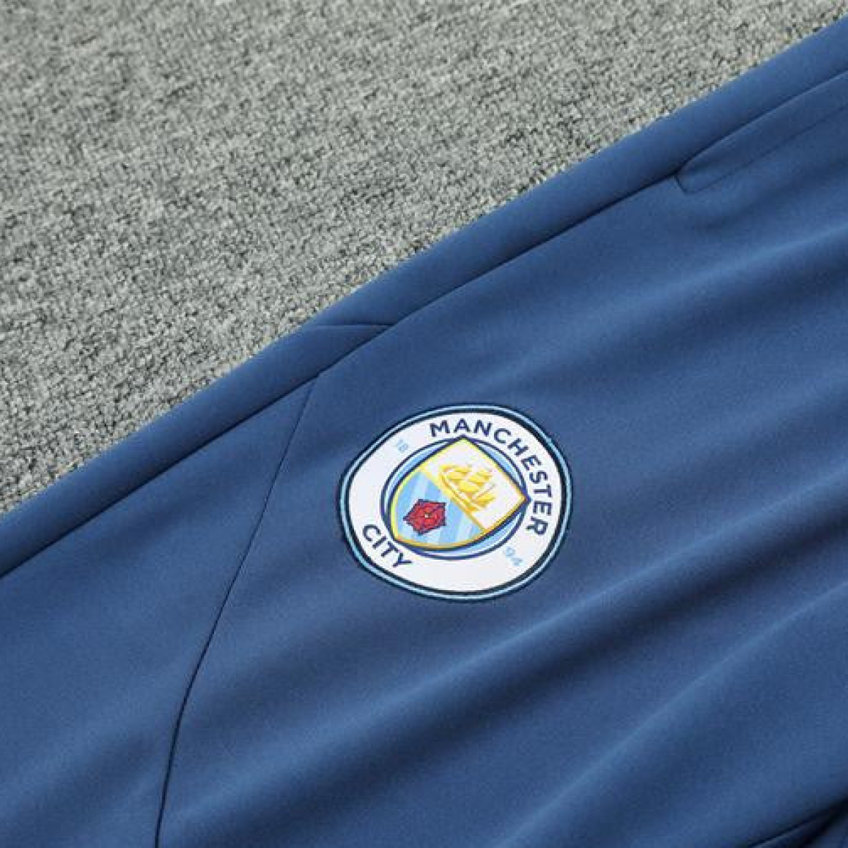 24/25 Manchester City Blue Half Zipper Jacket+Long Pants