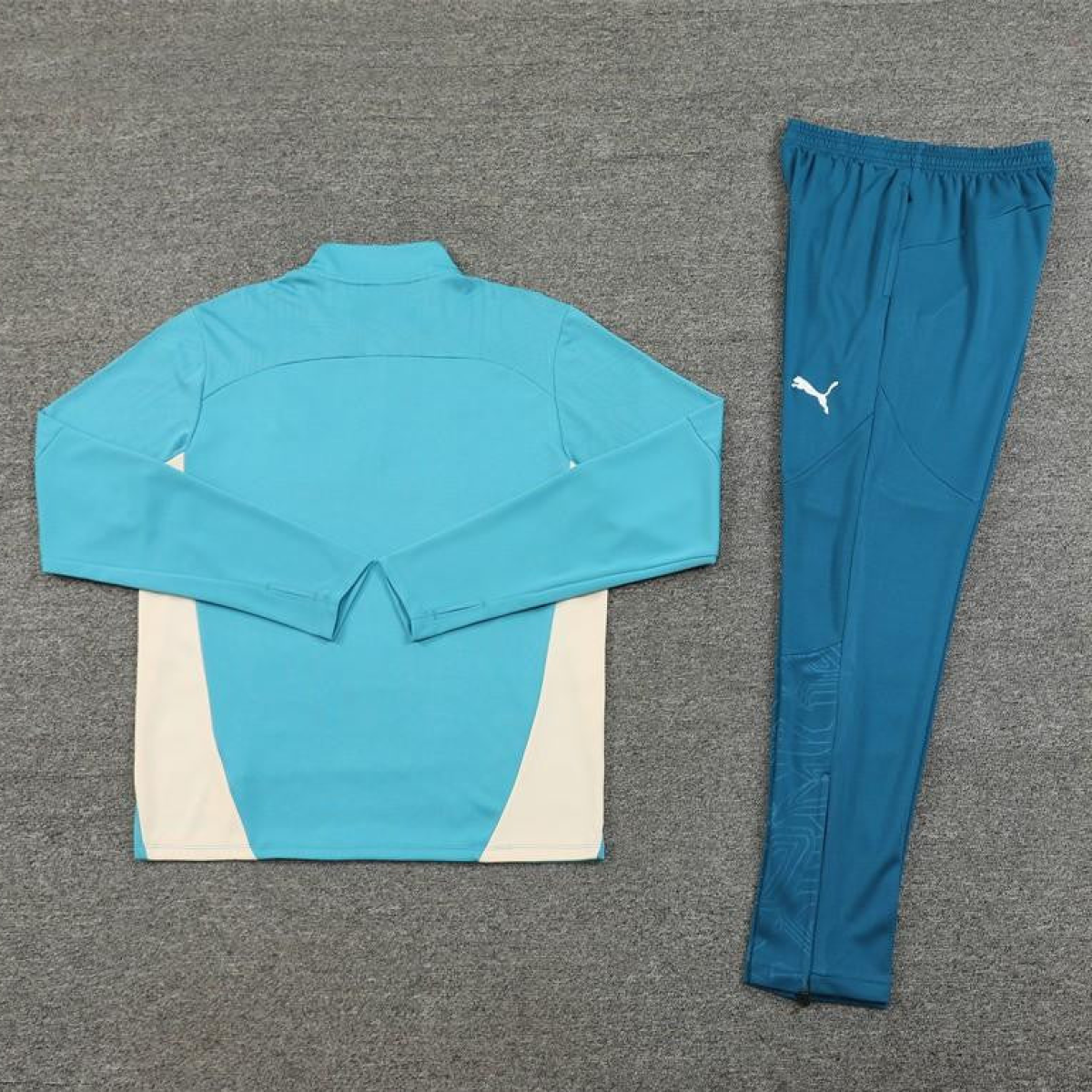 24/25 Olympique Marseille Lake Green Half Zipper Jacket+Long Pants