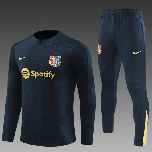 24/25  Barcelona Blue Special Half Zipper Jacket+Long Pants