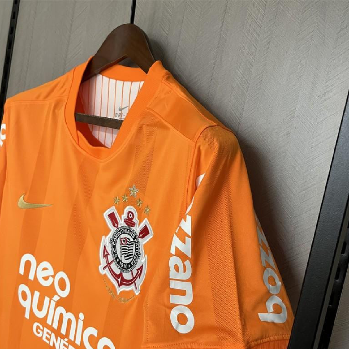 2010 Retro Corinthians Goalkeeper Orange Jersey
