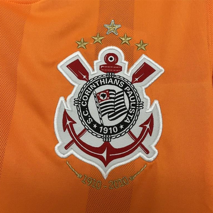 2010 Retro Corinthians Goalkeeper Orange Jersey