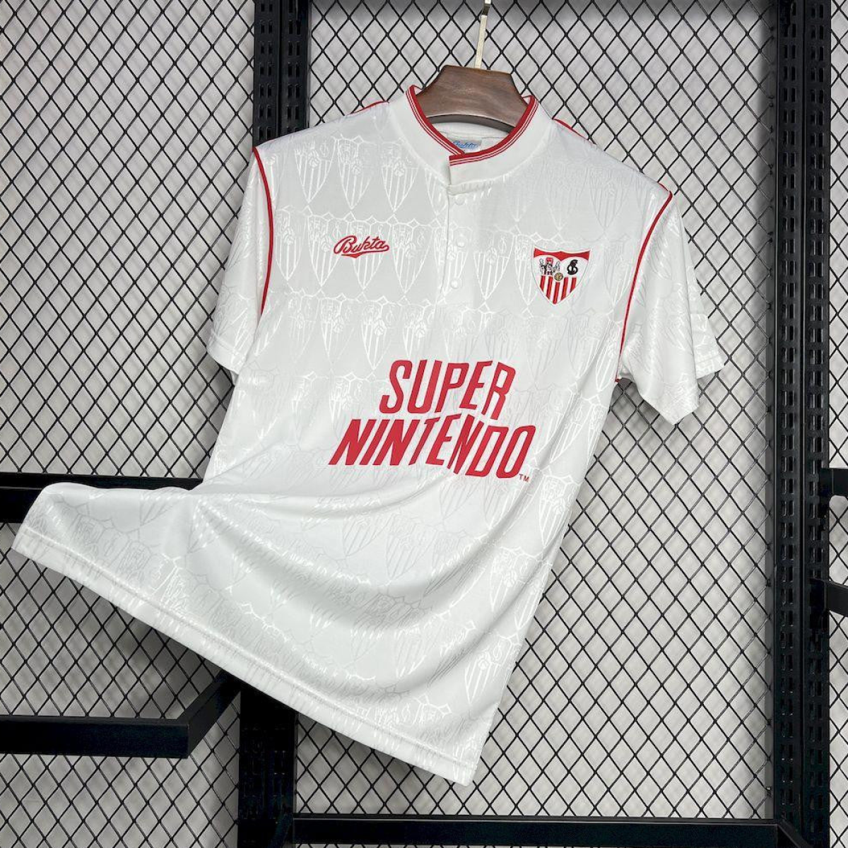 Retro 91/92 Sevilla FC Home Jersey