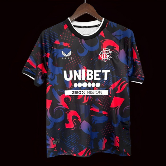 24/25 Glasgow Rangers Third Black/Red Jersey