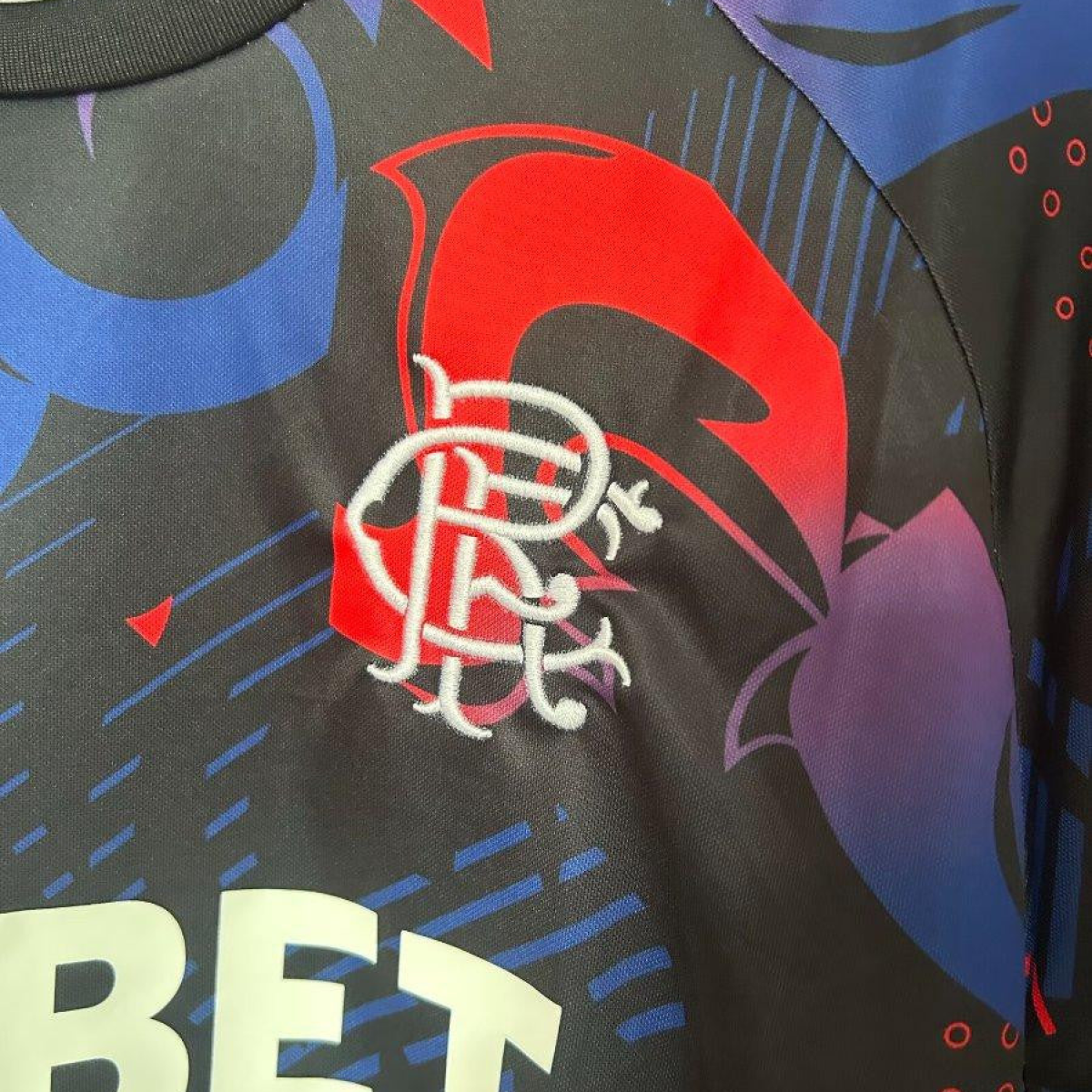24/25 Glasgow Rangers Third Black/Red Jersey