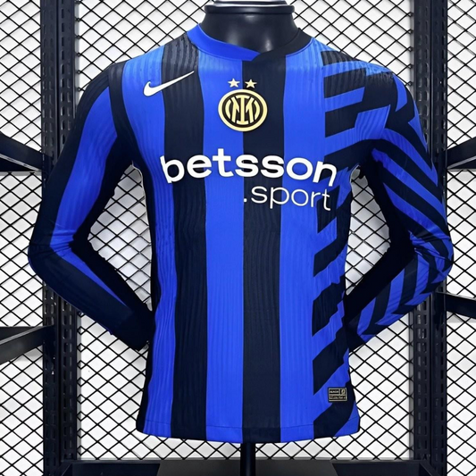 Player Version 24/25 Inter Milan Home Long Sleeve Jersey