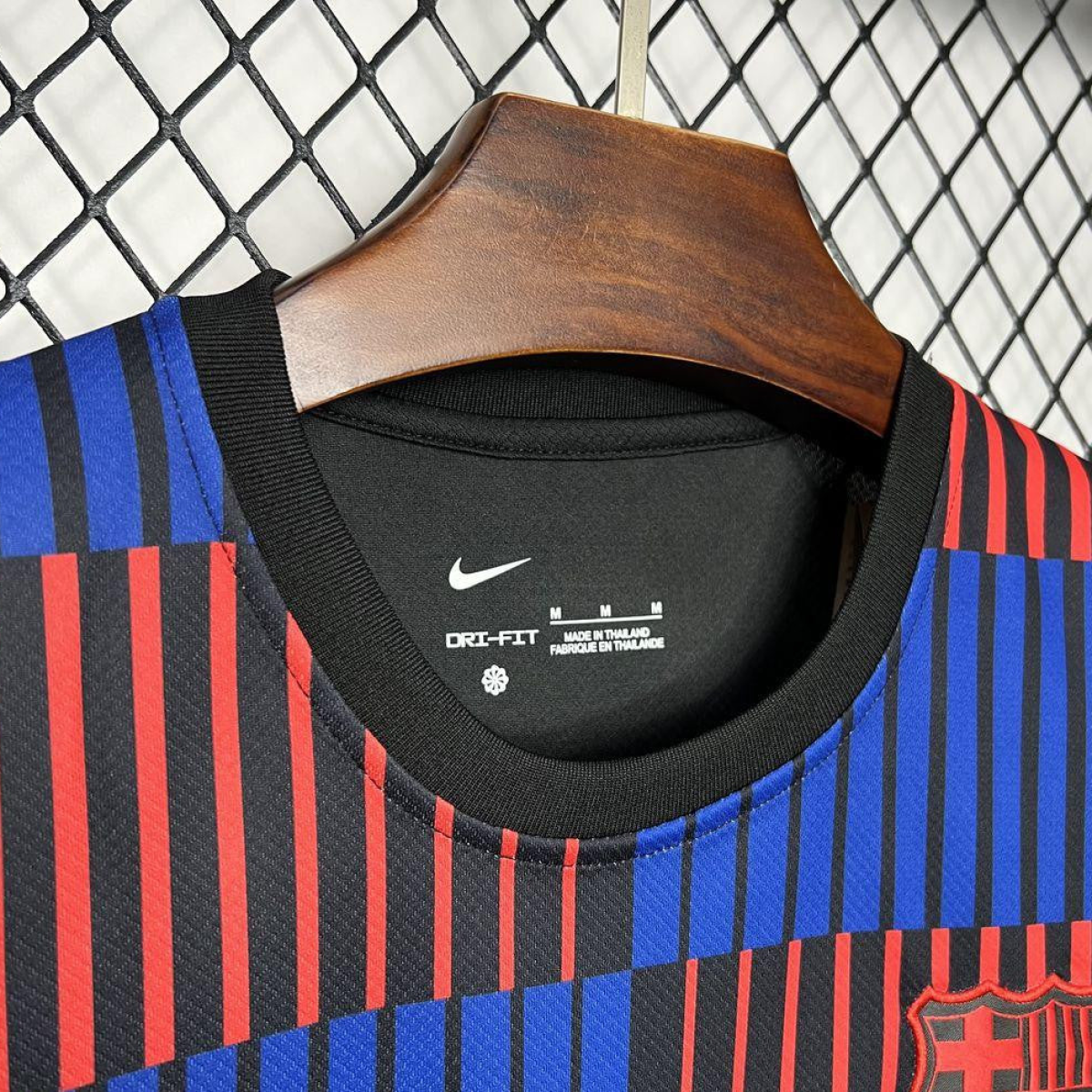 24/25 Barcelona Pre-Match Red/Blue Stripe Jersey