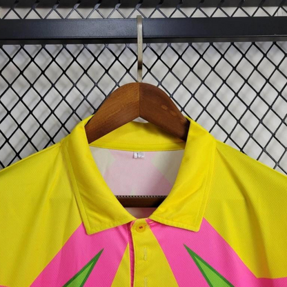 Retro 1998 Mexico Goalkeeper CAMPOS 1 WORLD CUP CAMPOS 1 Home Pink Jersey