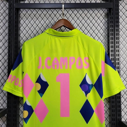Retro 1992/93 Mexico Goalkeeper CAMPOS 1 Home Green Jersey