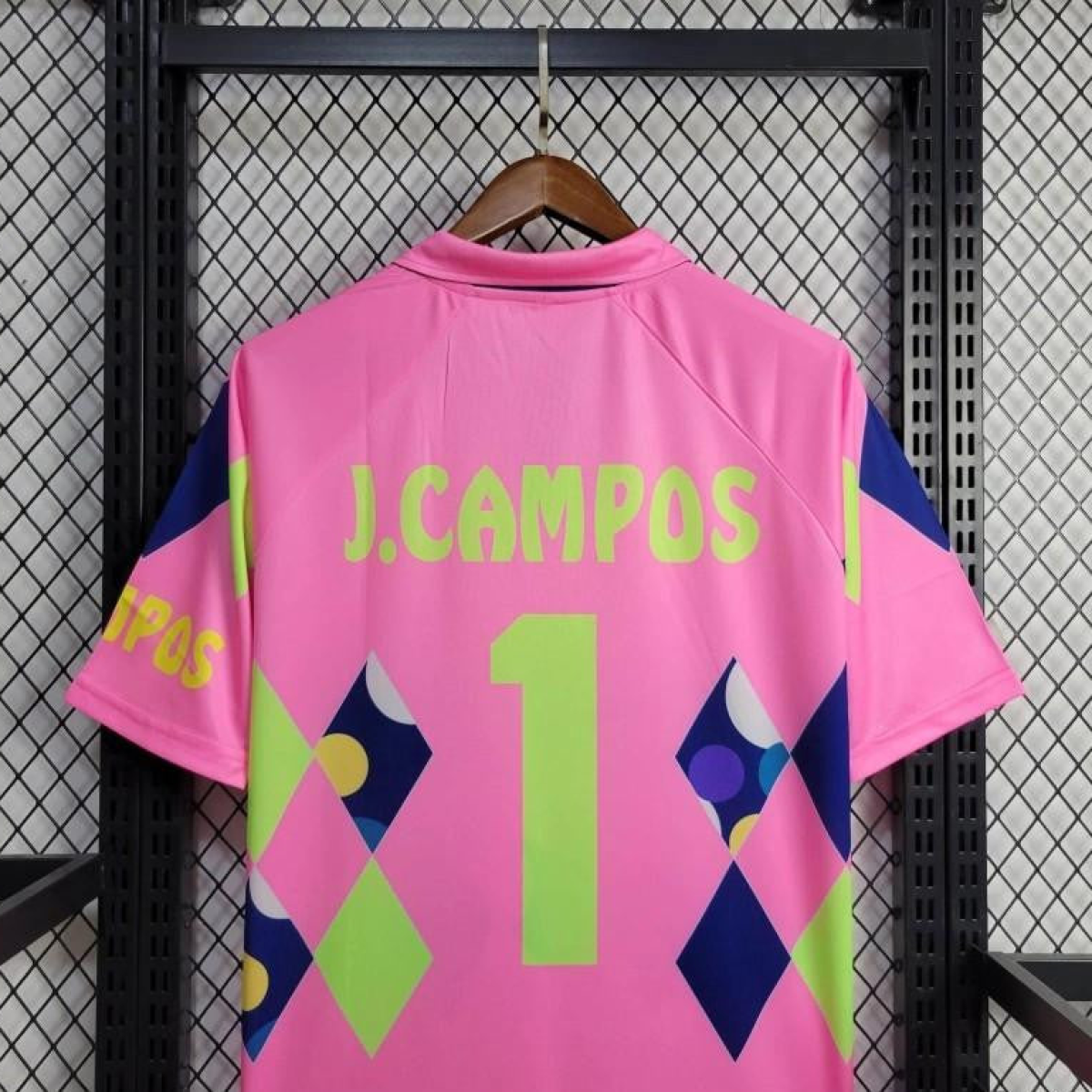 Retro 1992/93 Mexico Goalkeeper CAMPOS 1 Home Pink Jersey