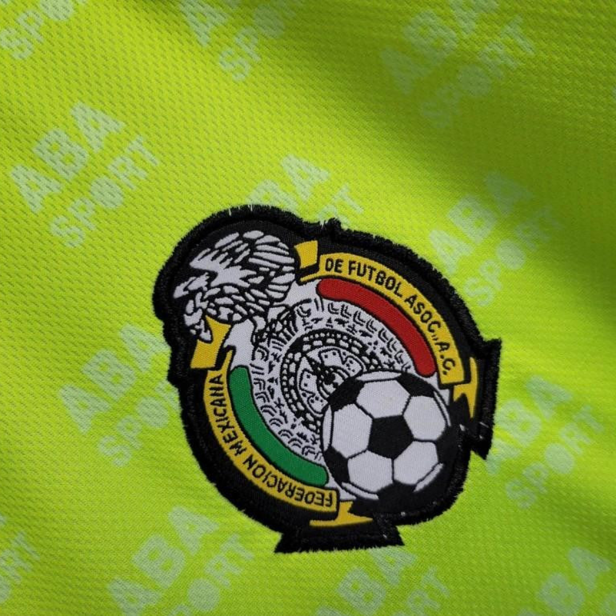 Retro 1995 Mexico CAMPOS 9 Home Yellow Jersey