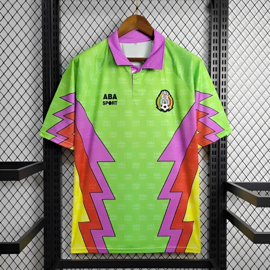 Retro 1994 USA World Cup Mexico Goalkeeper Jorge Campos Jersey