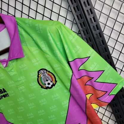 Retro 1994 USA World Cup Mexico Goalkeeper Jorge Campos Jersey