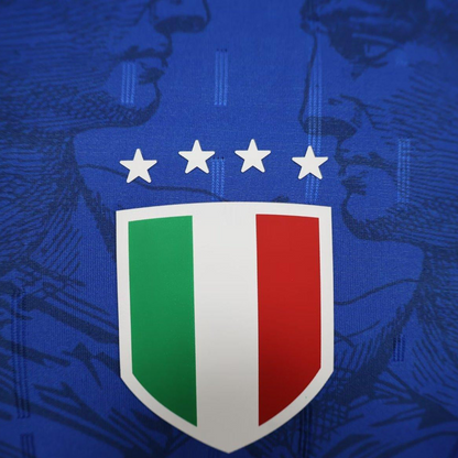 Player Version 2024 Italy Italian Football TV Blue EURO Jersey