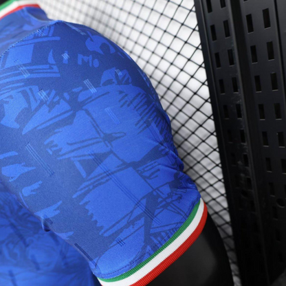Player Version 2024 Italy Italian Football TV Blue EURO Jersey
