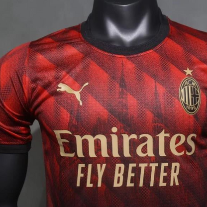 Player Version 24/25 AC Milan Church Pattern Limited Jersey