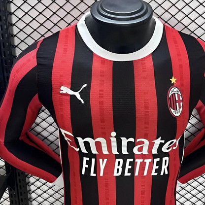 Player Version 24/25 AC Milan Home Long Sleeve Jersey