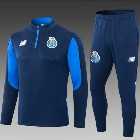 24/25 Porto Navy Half Zipper Jacket+Long Pants