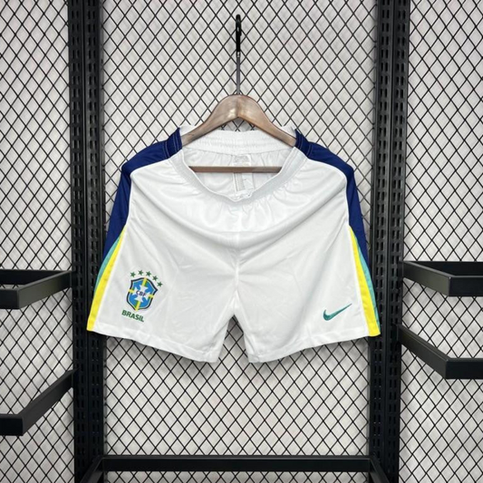 2024 Brazil Away White Shorts