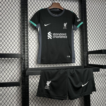24/25 Kids Liverpool Away Black Jersey