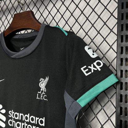 24/25 Kids Liverpool Away Black Jersey