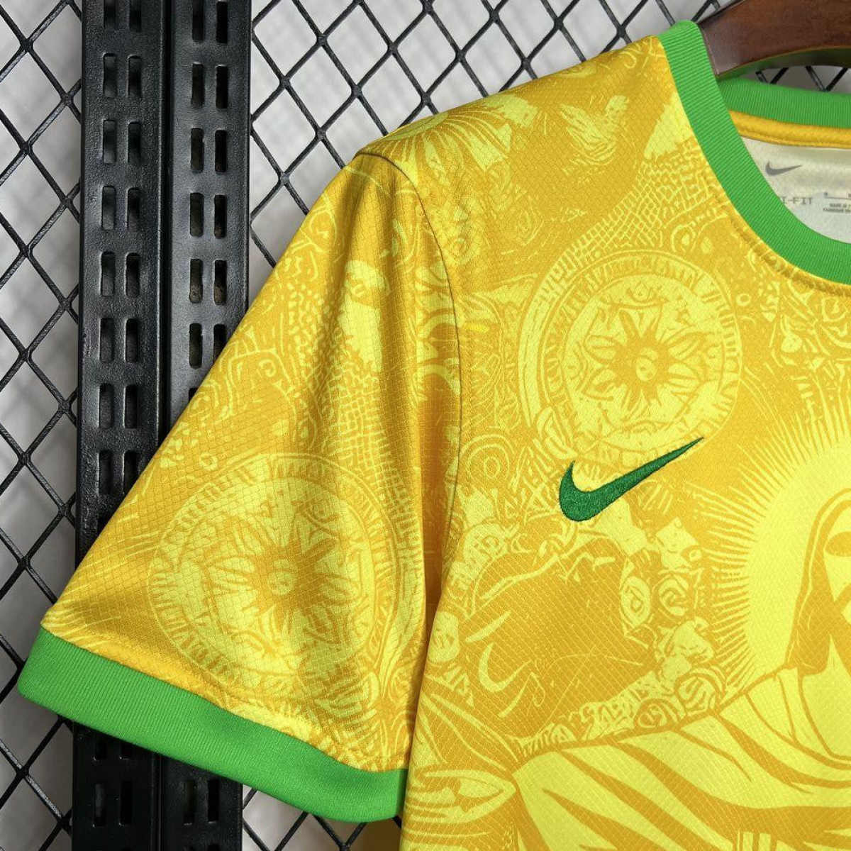 2024 Brazil Christ Yellow Goalkeeper Special Jersey