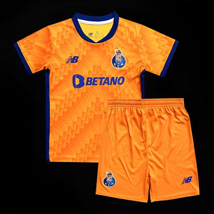 24/25 Kids Porto Away Yellow Jersey