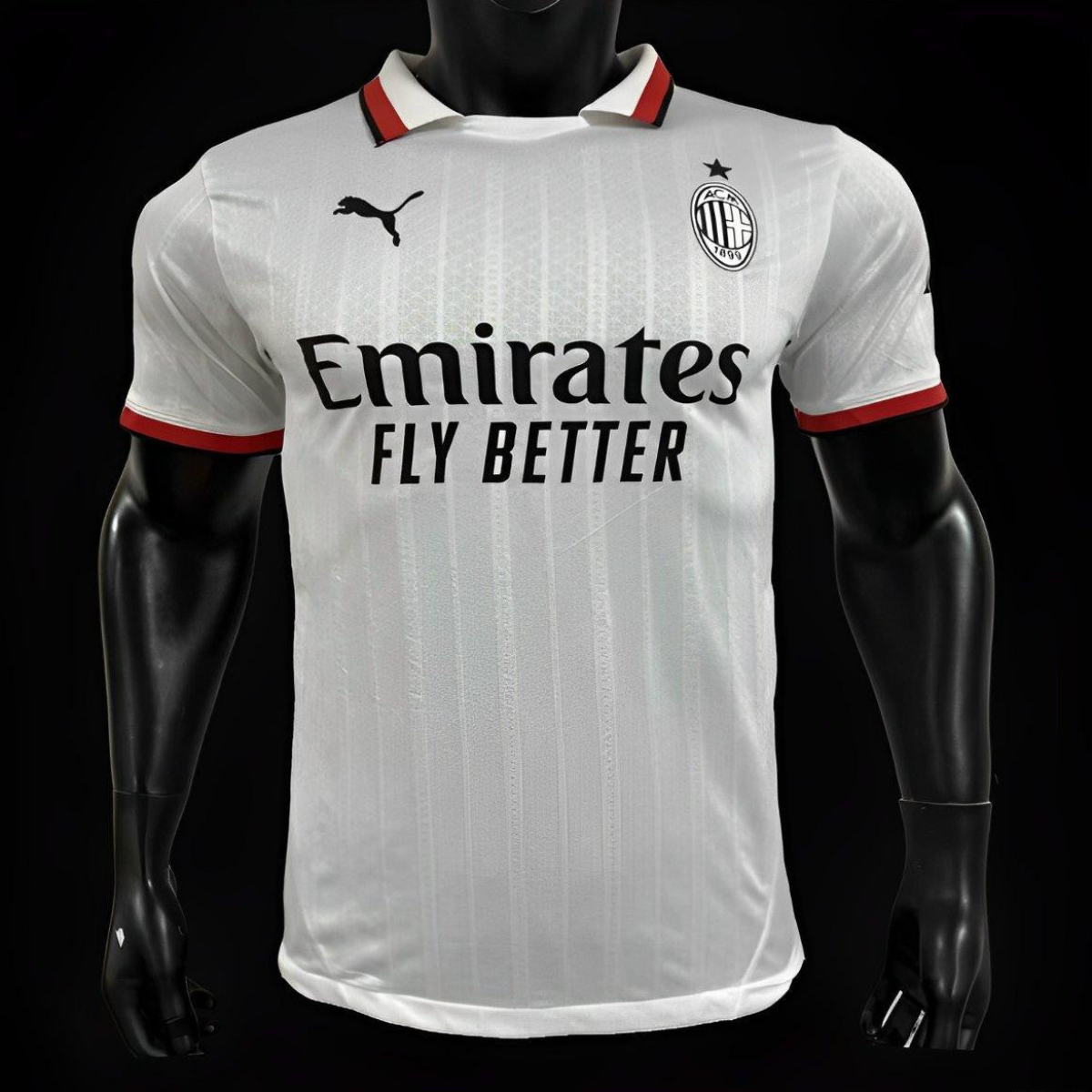 Player Version AC Milan Away White Jersey