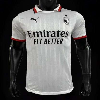 Player Version AC Milan Away White Jersey