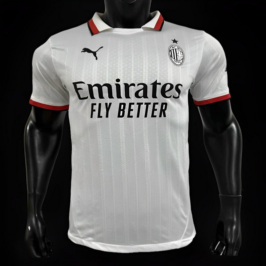 Player Version AC Milan Away White Jersey