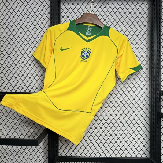 Retro 2004 Brazil Home Jersey