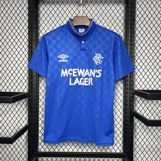 Retro 87/90 Glasgow Rangers Home Jersey