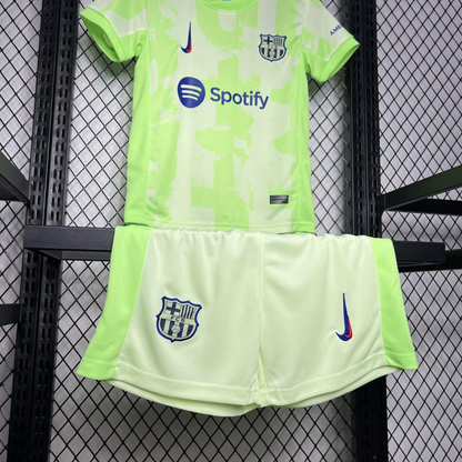 24/25 Kids Barcelona Third Green Jersey