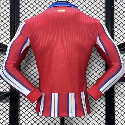 Player Version 24/25 Atletico Madrid Home Long Sleeve Jersey
