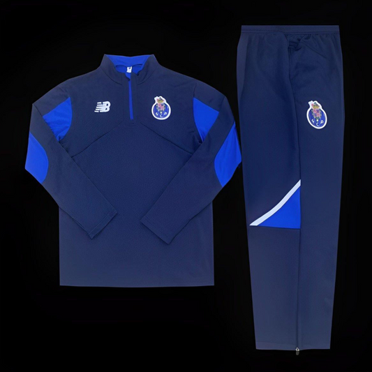 24/25 Porto Navy Half Zipper Jacket + Long Pants