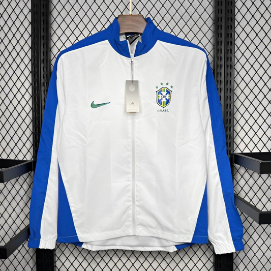 Retro 1994 Brazil White Windbreaker