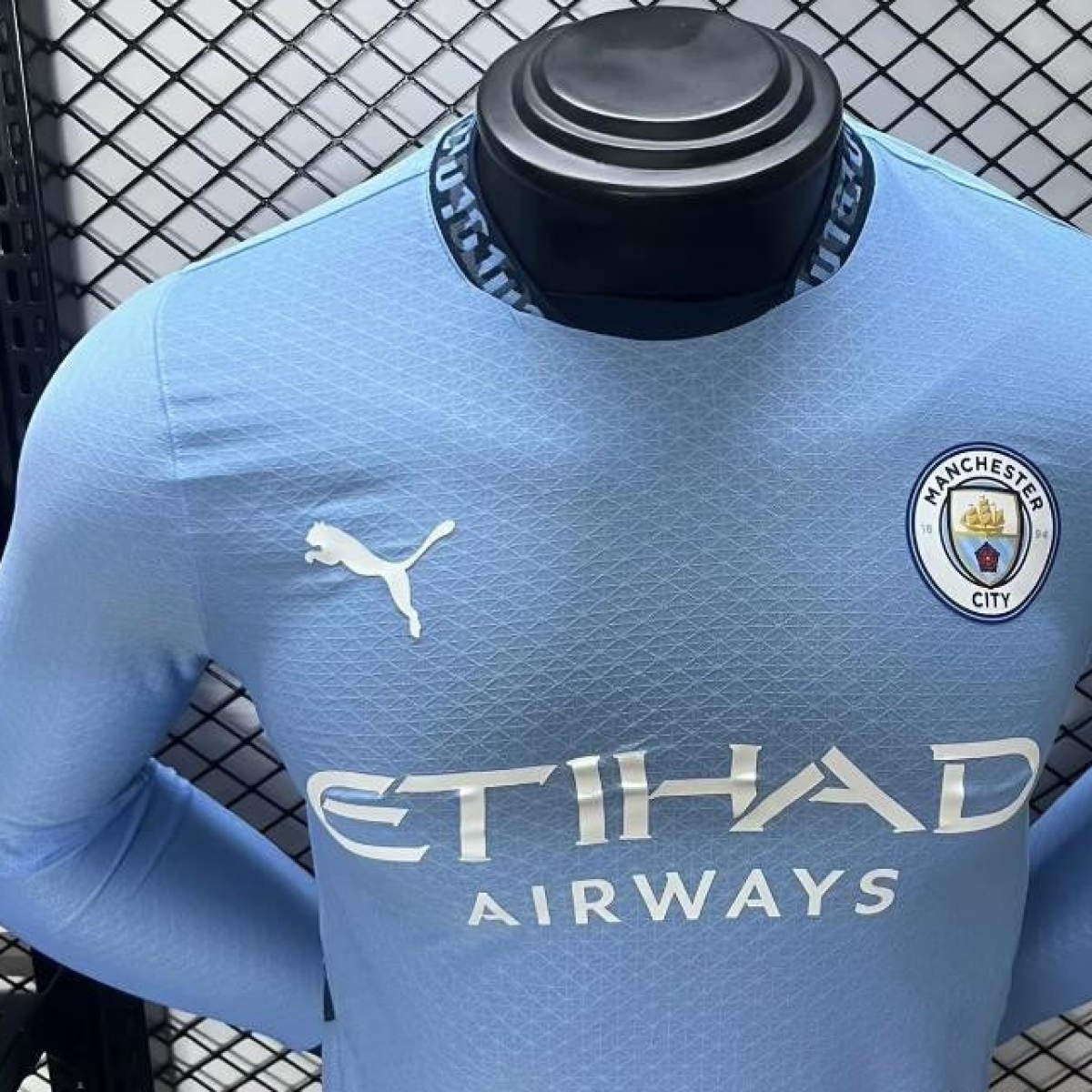 Player Version 24/25 Manchester City Home Long Sleeve Jersey
