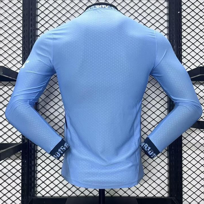 Player Version 24/25 Manchester City Home Long Sleeve Jersey