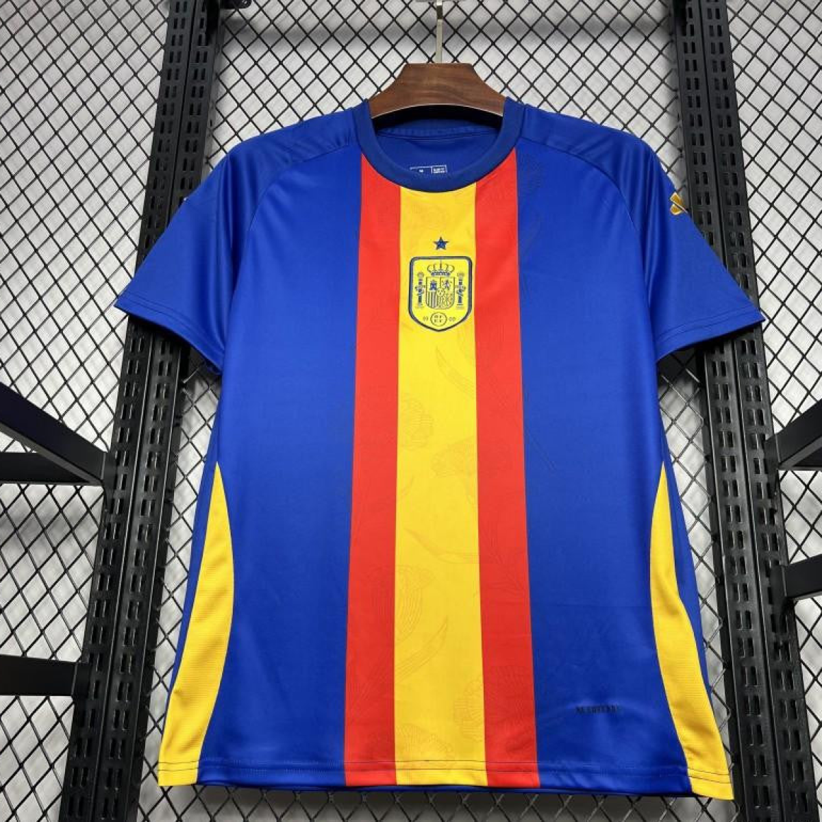 2024 Spain Euro Blue/Red/Yellow Pre-match Training Jersey